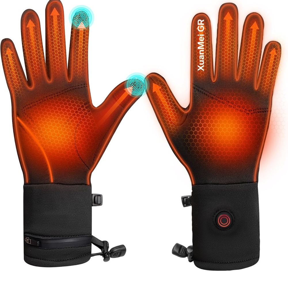 Heated Gloves, Heated Gloves for Men Women Rechargeable Electric Waterproof